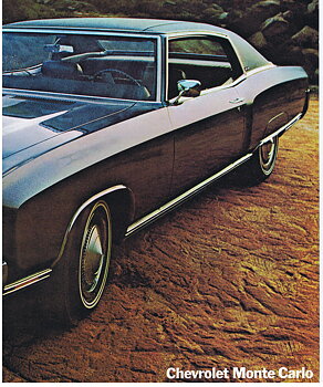 1970 Chevrolet Försäljningsbroschyr Monte Carlo