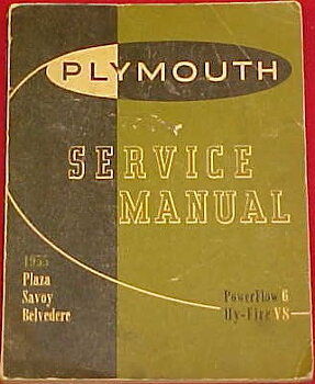 1955 Plymouth Service Manual