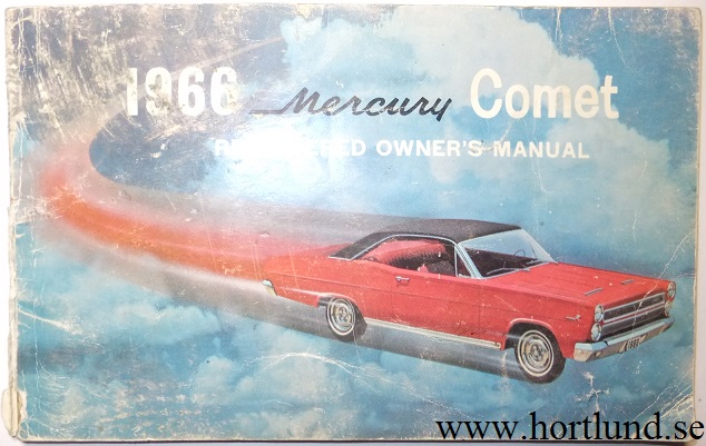 1966 Mercury Comet Owners Manual
