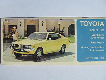1972 1973 Toyota Dealer list