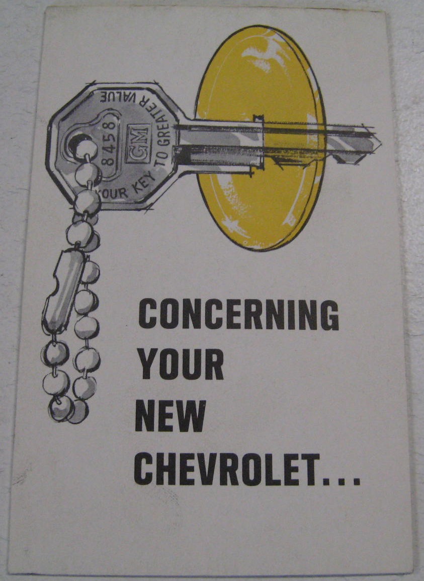 1961 Chevrolet Concerning your new Chevrolet