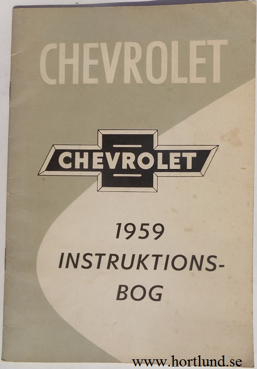 1959 Chevrolet Instruktionsbog Dansk