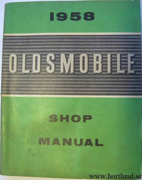 1958 Oldsmobile Shop Manual original