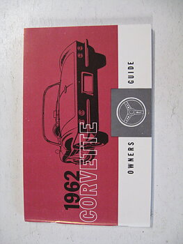 1962 Chevrolet Corvette Owners Guide