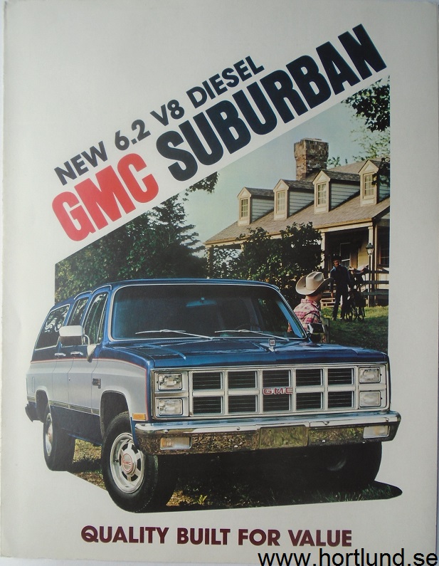 1982 GMC Suburban Broschyr
