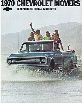 1970 Chevrolet Truck Försäljningsbroschyr Movers Pickups, Chassis Cabs & 4- Wheel Drives