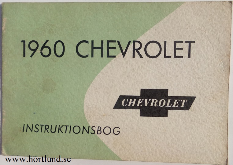 1960 Chevrolet Instruktionsbog Dansk