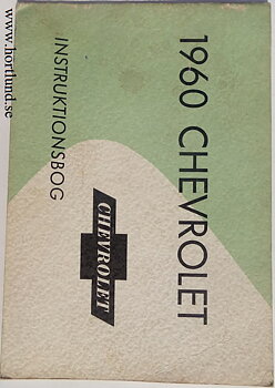 1960 Chevrolet Instruktionsbog Dansk