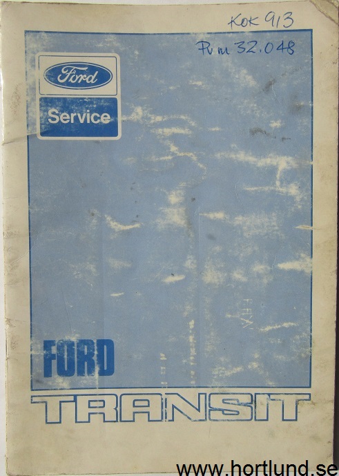 1981 Ford Transit Servicebok