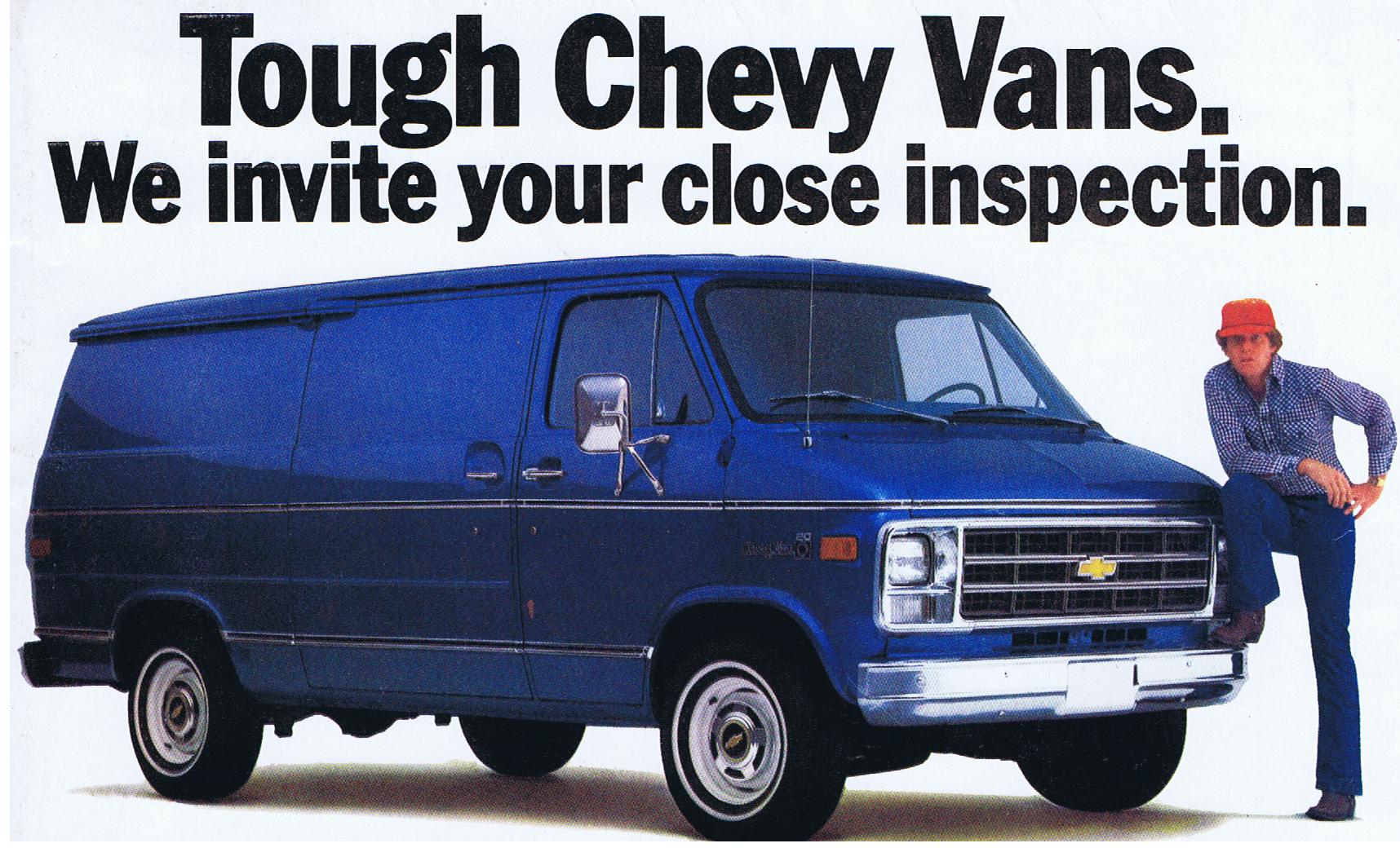 1979 Chevrolet Vans broschyr Mailer