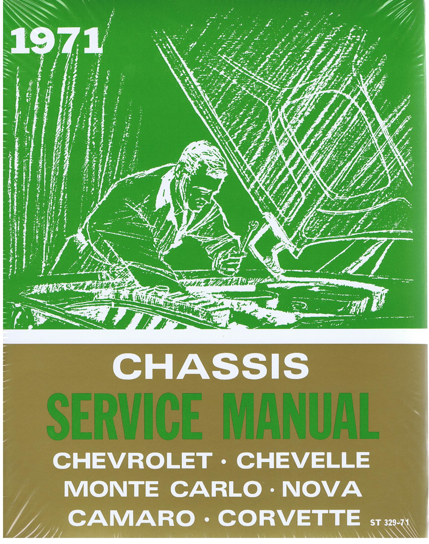 1971 Chevrolet Chassis Service Manual Chevrolet Chevelle Monte Carlo Nova Camaro Corvette