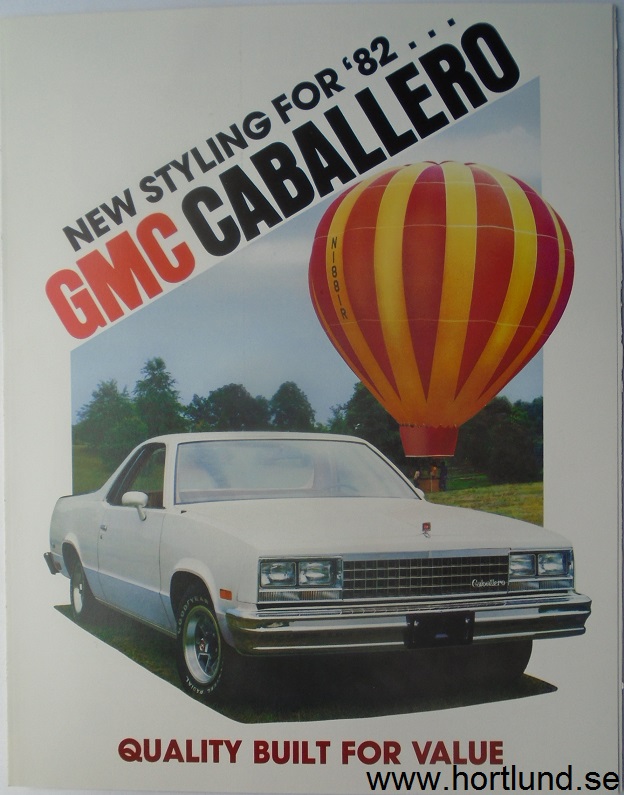 1982 GMC Caballero Broschyr - 2