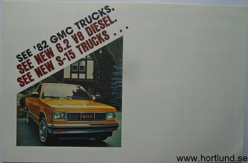 1982 GMC Trucks Broschyr