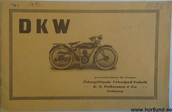 1928 DKW 206 & 500 broschyr svensk