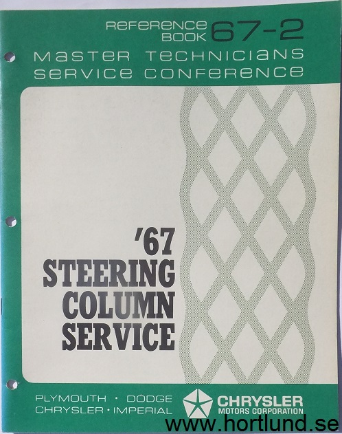1967 Chrysler Corp. Master Technicians Service Conference Reference Book 67-2