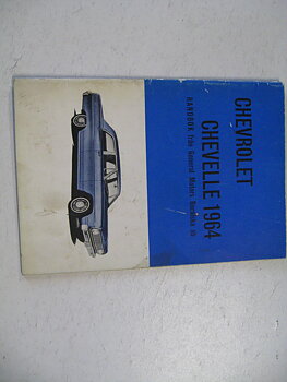 1964 Chevrolet Chevelle Handbok Svensk Original