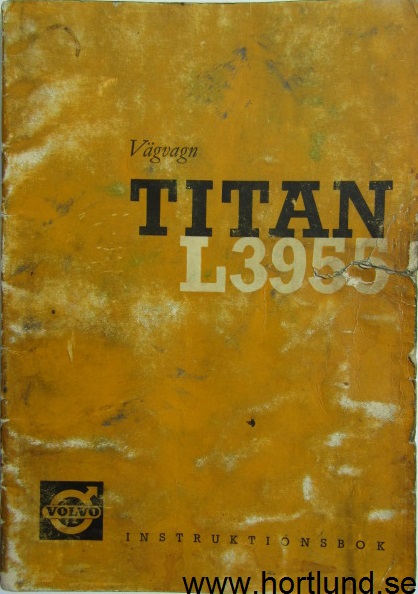 1959 Volvo Titan L3955 Instruktionsbok