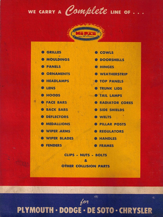 www.hortlund.se 1937 1954 Chrysler De Soto Dodge Plymouth Parts Catalog