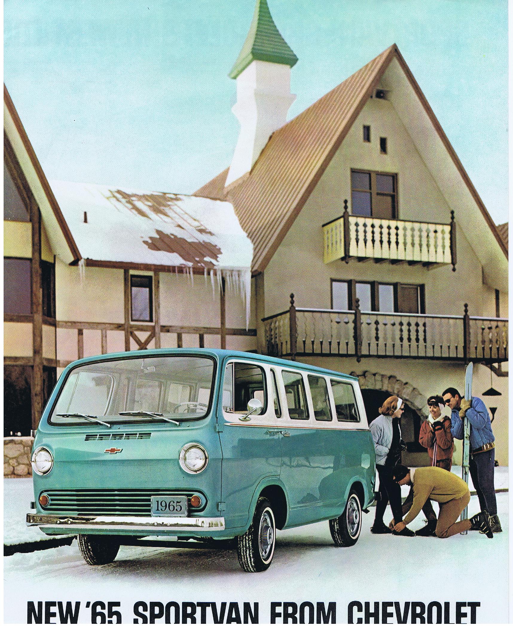 1965 Chevrolet Försäljningsbroschyr Chevy - Sport Van