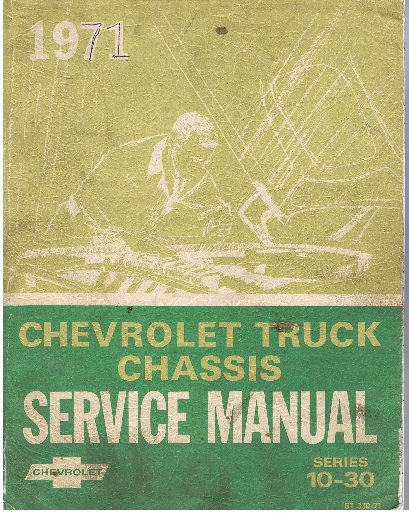 1971 Chevrolet Truck Chassis Service Manual Series 10 - 30