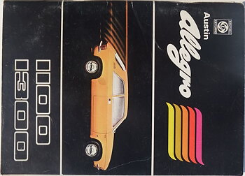 1974 Austin Allegro 1100 1300 Instruktionsbok