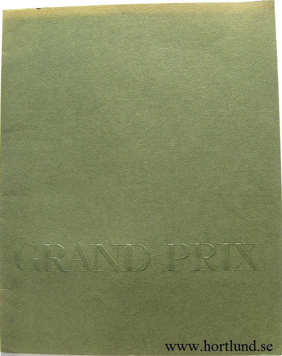 1969 Pontiac Grand Prix broschyr