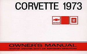 1973 Chevrolet Corvette Owners Manual