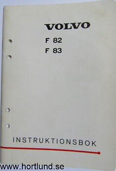 1970 Volvo F 82 F 83 Instruktionsbok 4.70