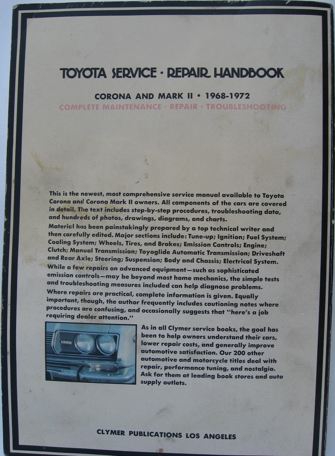 1968 - 1972 Toyota Corona och Mark II Repair Handbook - 2
