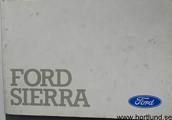 1989 Ford Sierra Instruktionsbok