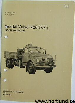 1973 Volvo N 88 Instruktionsbok 4.73