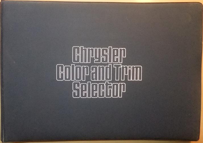 1973 Chrysler & Imperial Color and Trim Selector Dealer Album