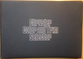 1973 Chrysler & Imperial Color and Trim Selector Dealer Album