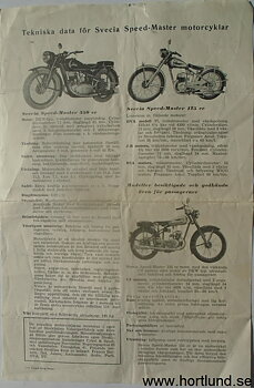 1950 Svecia Speed-Master broschyr svensk