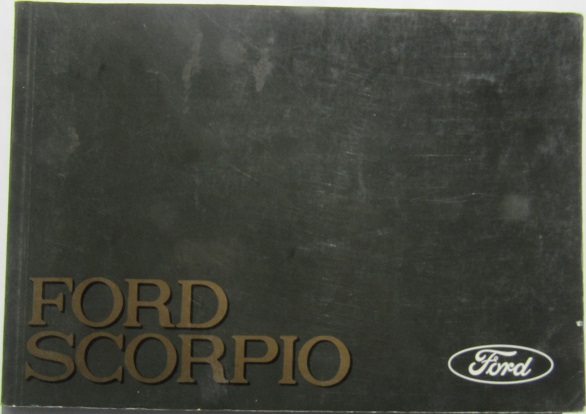 1989 Ford Scorpio Instruktionsbok