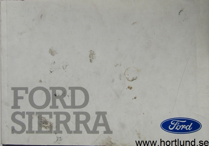 1990 Ford Sierra Instruktionsbok