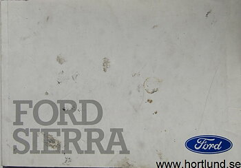 1990 Ford Sierra Instruktionsbok