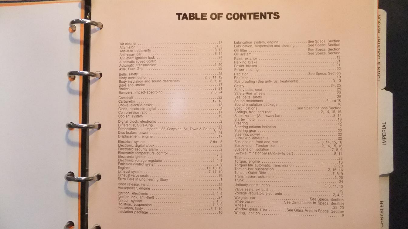 1973 Chrysler & Imperial Data Book and Car Selector Dealer Album - 3