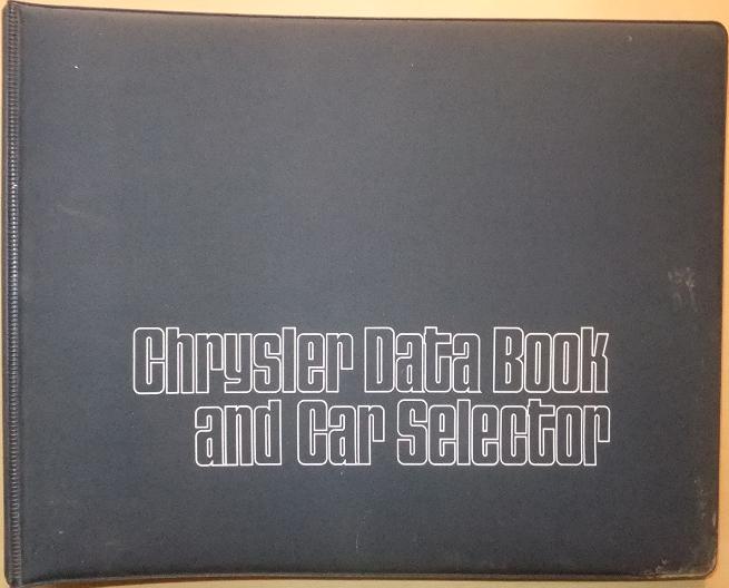 1973 Chrysler & Imperial Data Book and Car Selector Dealer Album