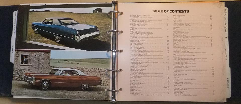 1973 Chrysler & Imperial Data Book and Car Selector Dealer Album - 5