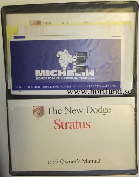 1997 Dodge Stratus Owner's Manual