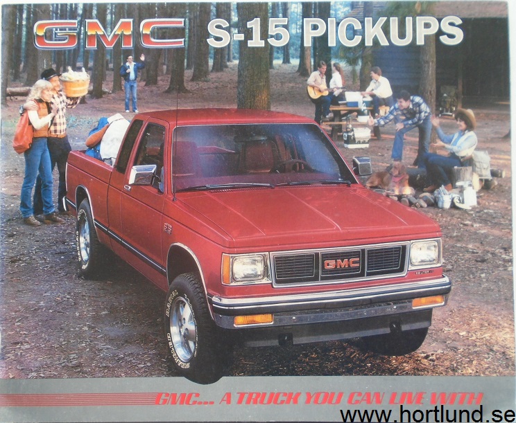 1985 GMC S-15 Pickups Broschyr