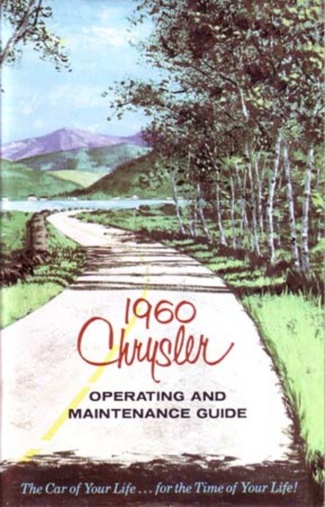 1960 Chrysler Operating Instructions