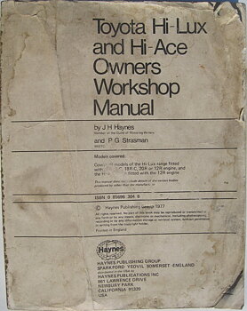 1969 - 1977 Toyota Hi-Lux and Hi-Ace Workshop Manual