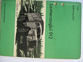 1960 Volvo 912 L2204 TL-22 Instruktionsbok