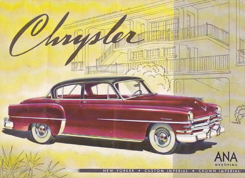 1953 Chrysler och Imperial broschyr svensk