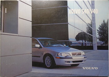 2002 Volvo S40 / V40 Instruktionsbok