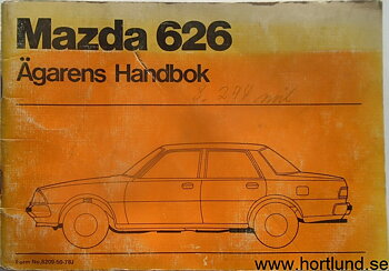 1979 Mazda 626 Instruktionsbok