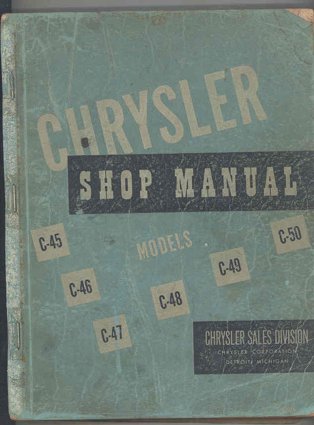 1949 - 1950 Chrysler Shop Manual