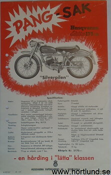 1955 Husqvarna Silverpilen broschyr svensk